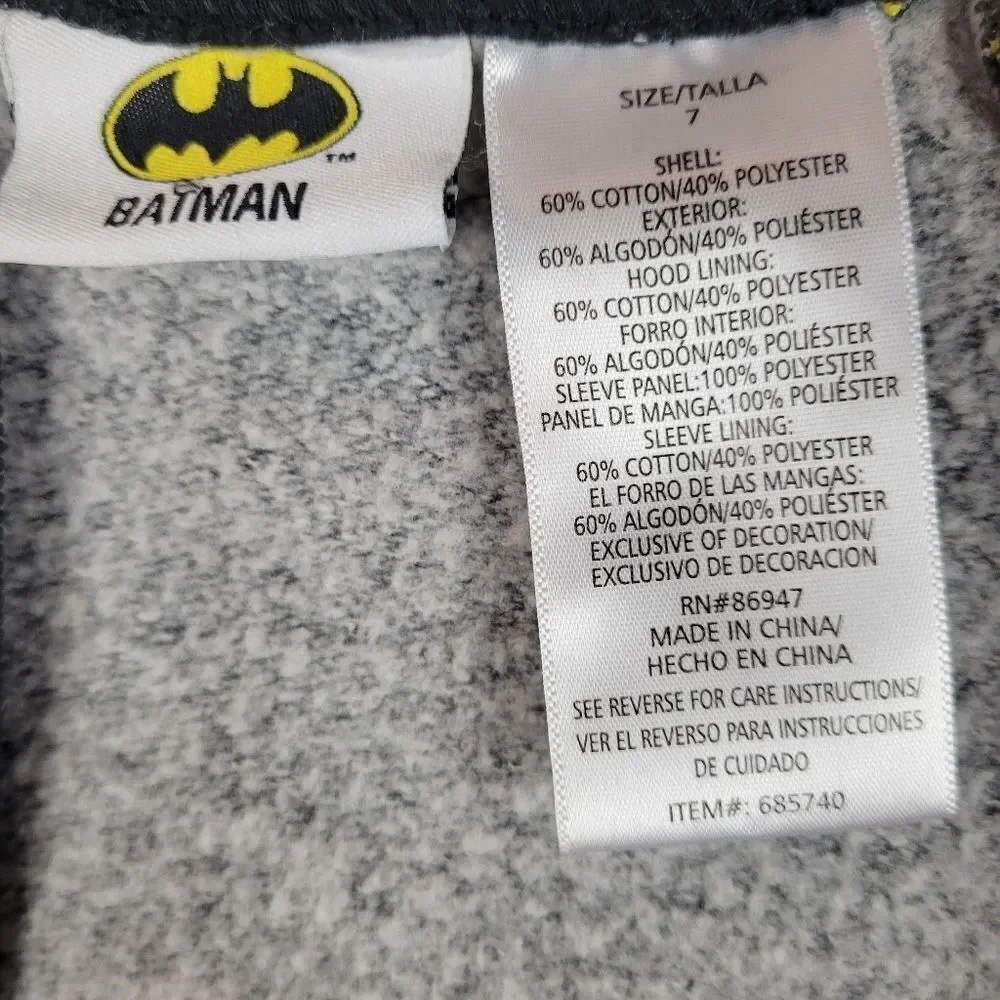 DC Comics Batman Zipper Front Hooded Jacket‎